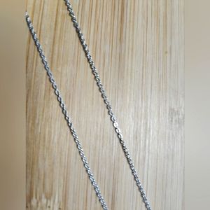 Sterling silver plated 16" dainty chain